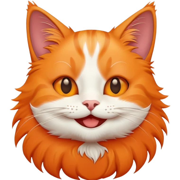 Кот  смеется emoji