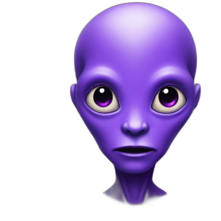 purple alien emoji