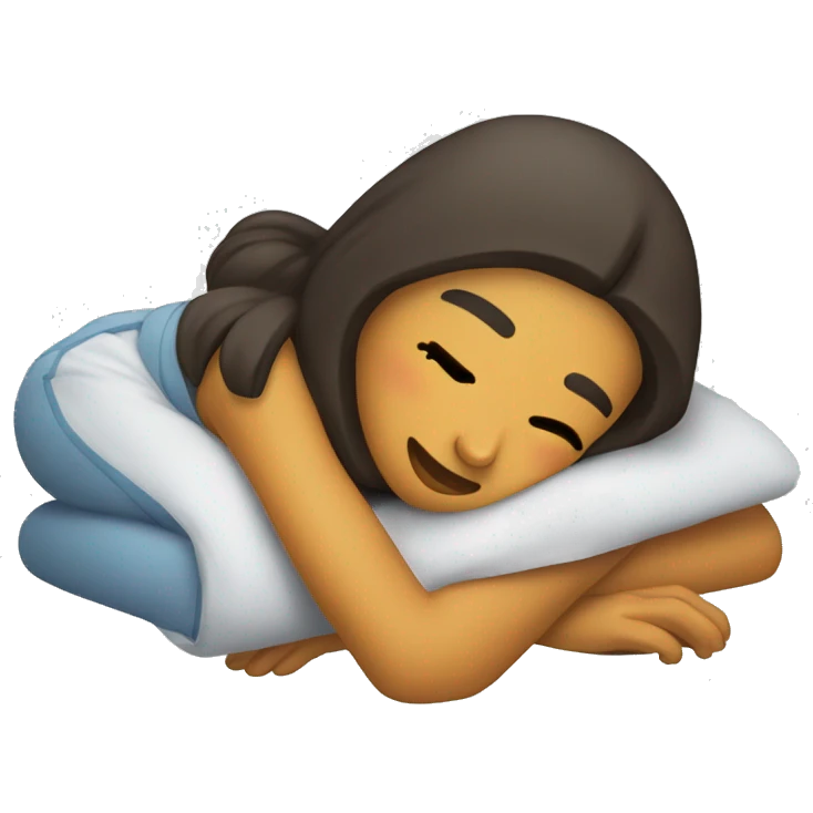 Chica durmiendo emoji