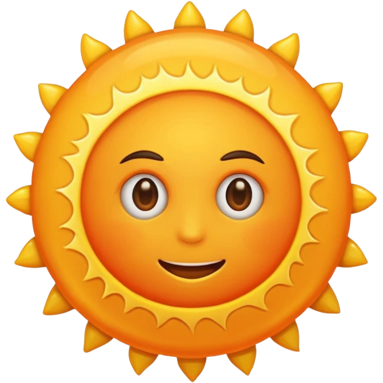 Orange sun emoji