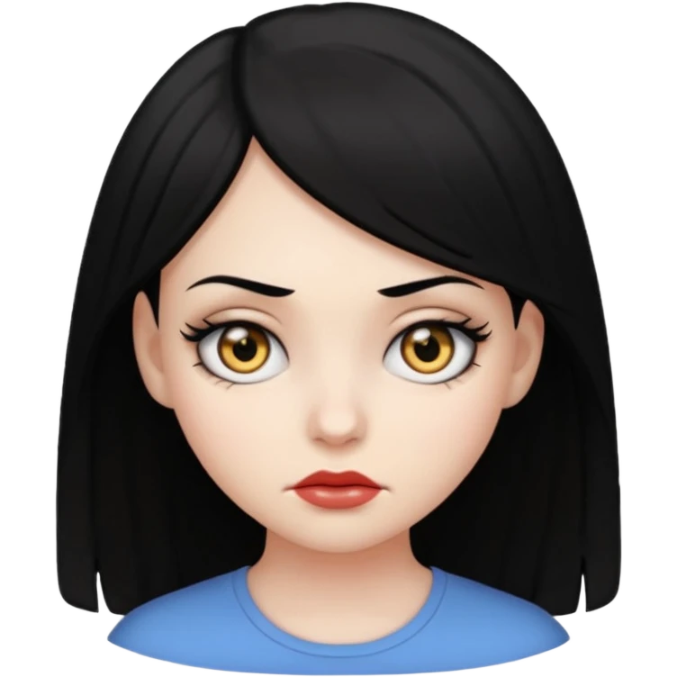 deadly stare one eye emoji girl  emoji