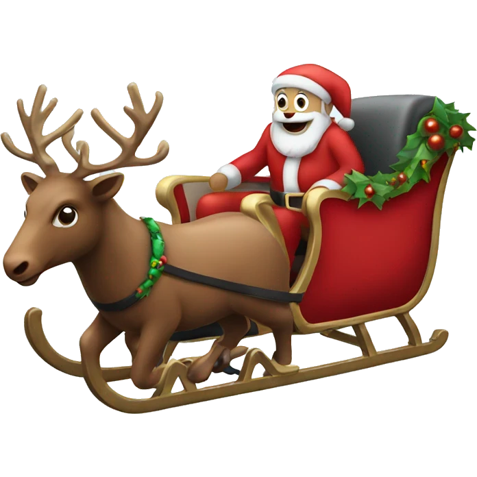 Santa sleigh  emoji