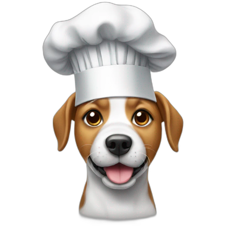 dog with chef hat emoji