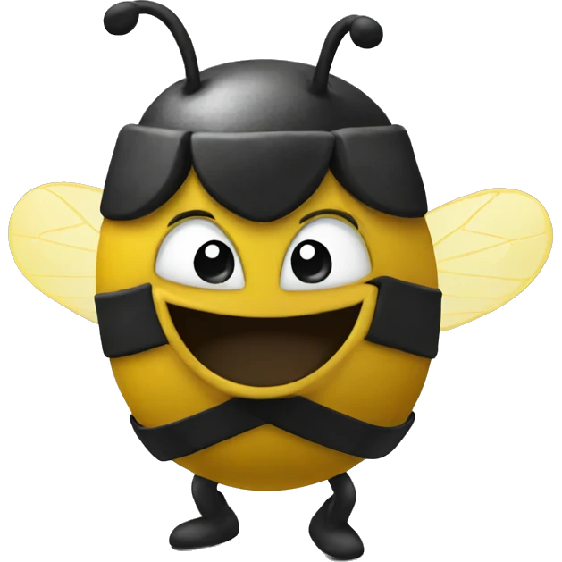 Boxing bee  emoji