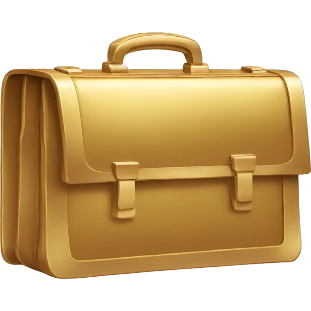 gold briefcase emoji
