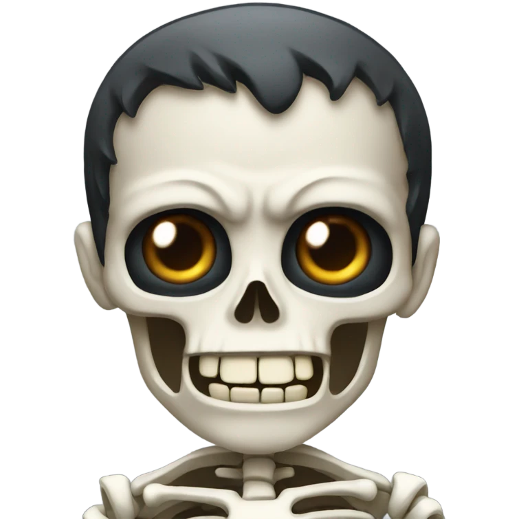 Eskeleton but angry emoji
