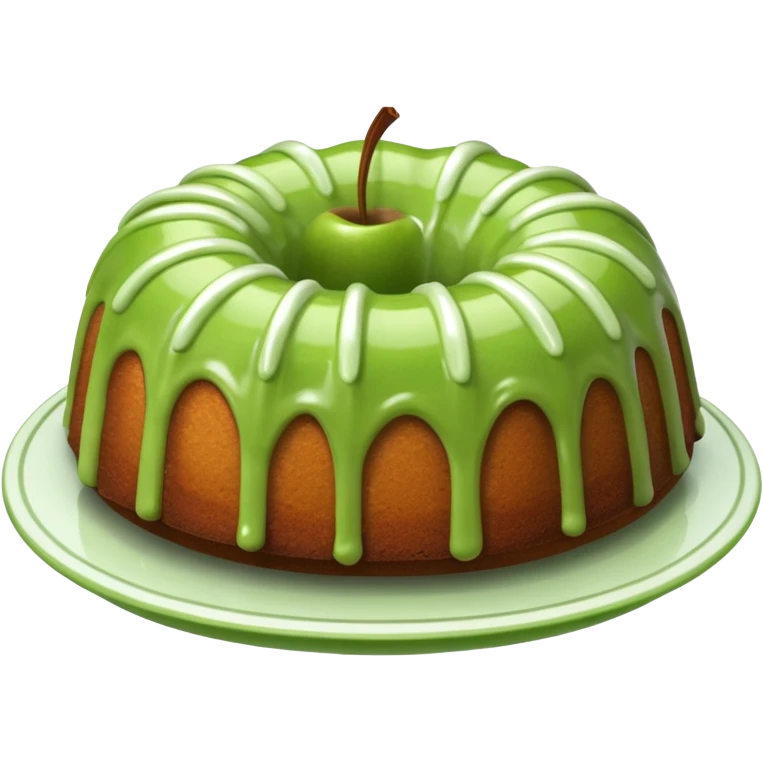 Green Apple Bundt cake  emoji