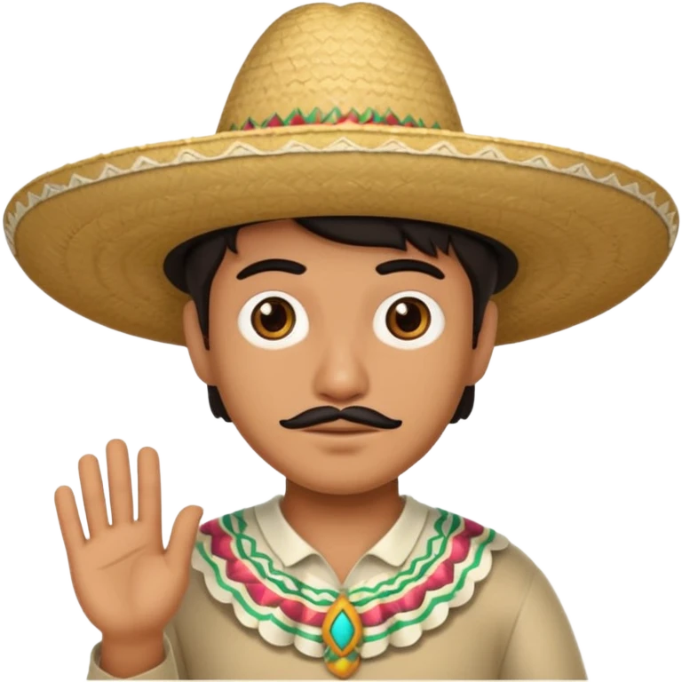 mexican wearing a sombrero  emoji