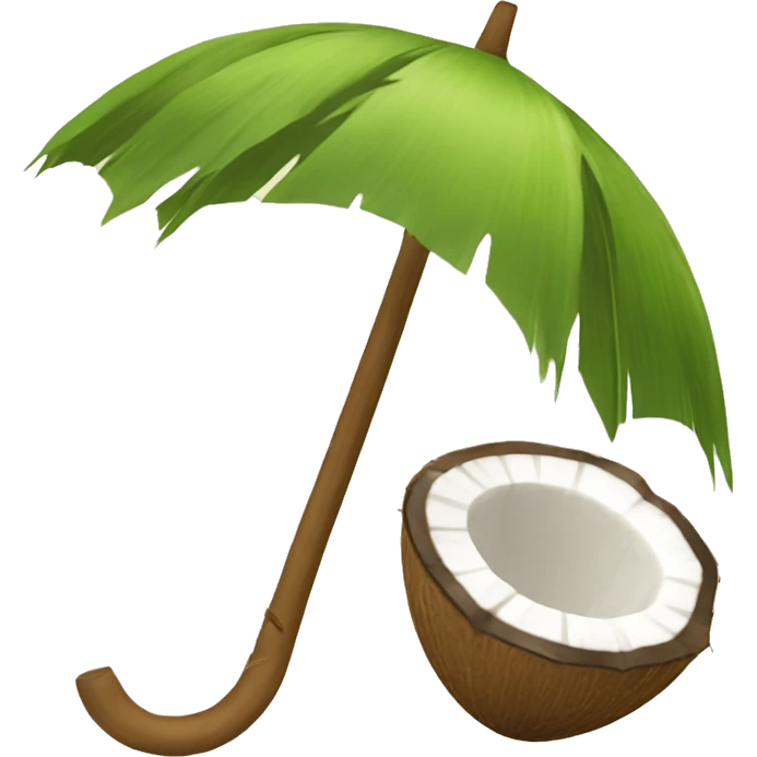 Coconut and umbrella  emoji