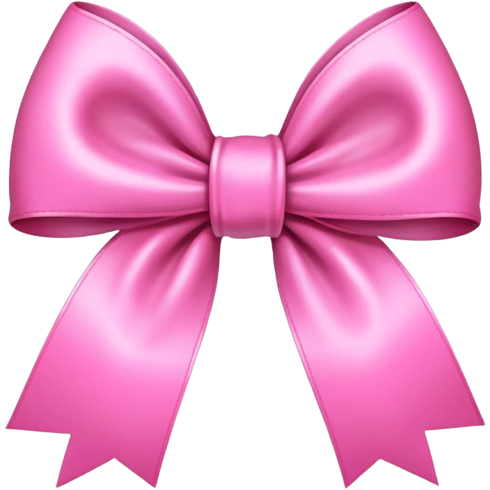 Pink bow emoji