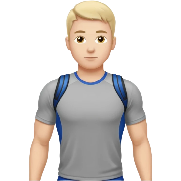 a man rucking with sport t shirt emoji