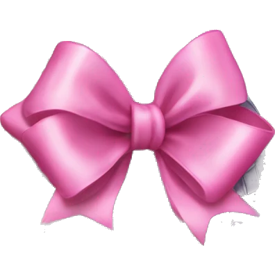 Disco ball with pink bow emoji