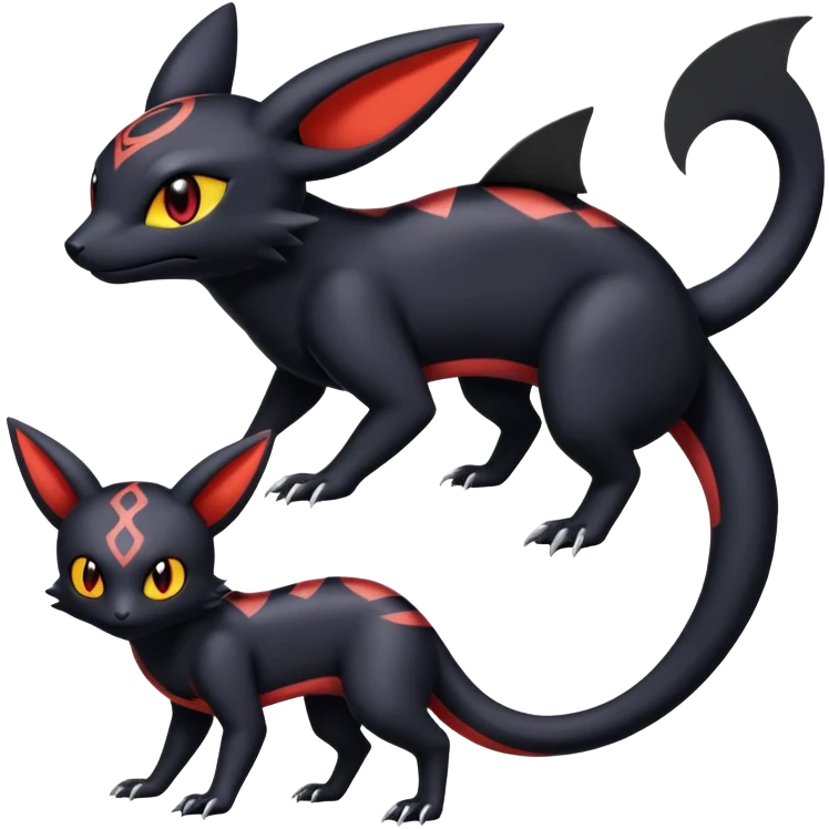 Salandit-Umbreon-Noibat-Litten-Hybrid (Full body) emoji