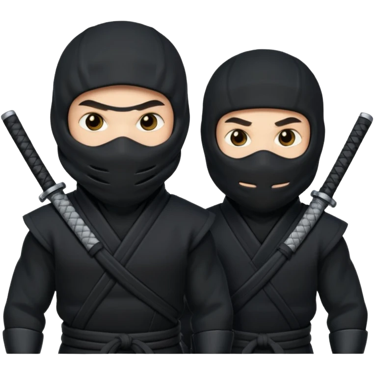two white male ninjas emoji