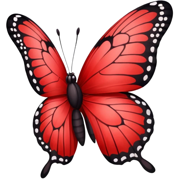 Red butterfly emoji