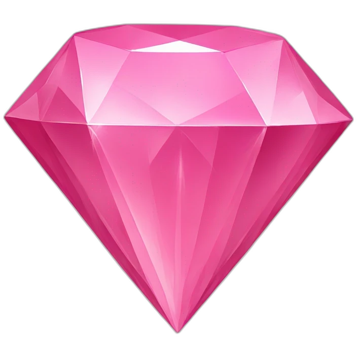 pink diamond shape emoji