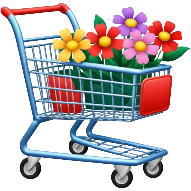 в цветах #B531C6 #B93FC4 #BC74DA #FED3FF   тележка для покупок emoji