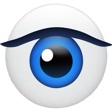 evil eye as a logo, minimal emoji