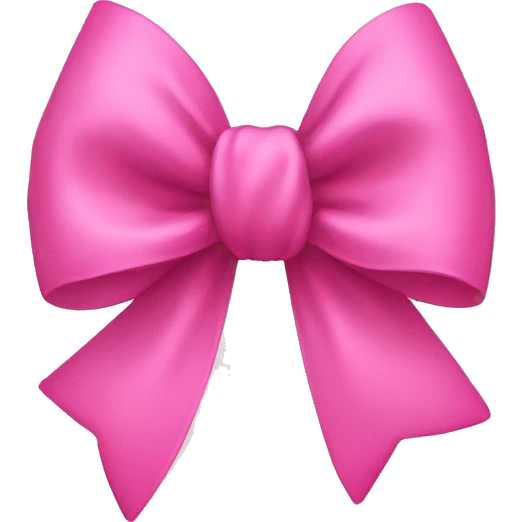 Pink bow  emoji