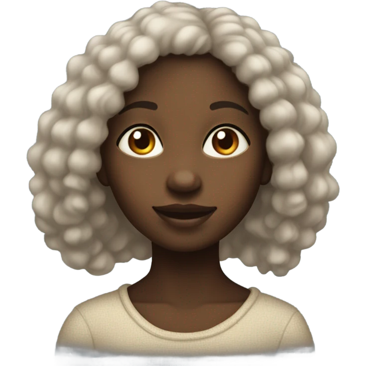 Cozy black girl emoji