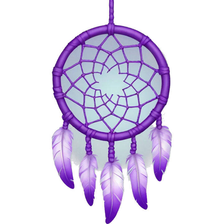 Purple dreamcatcher emoji