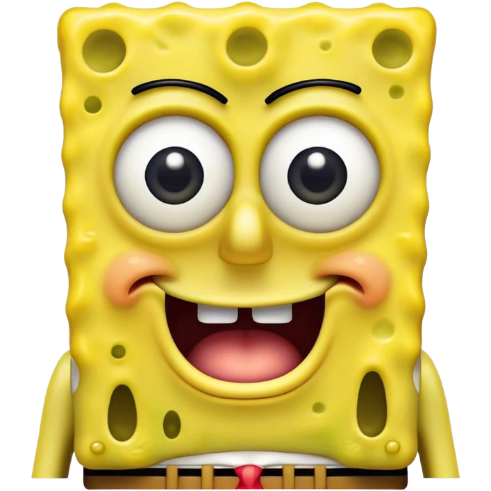 SpongeBob scared emoji