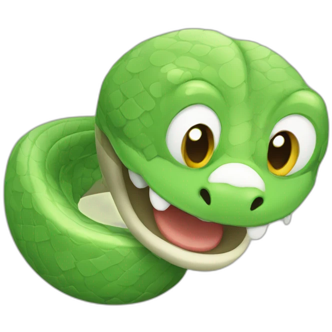smiling snake emoji