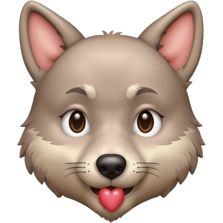 Mr. Wolf sending a kiss emoji