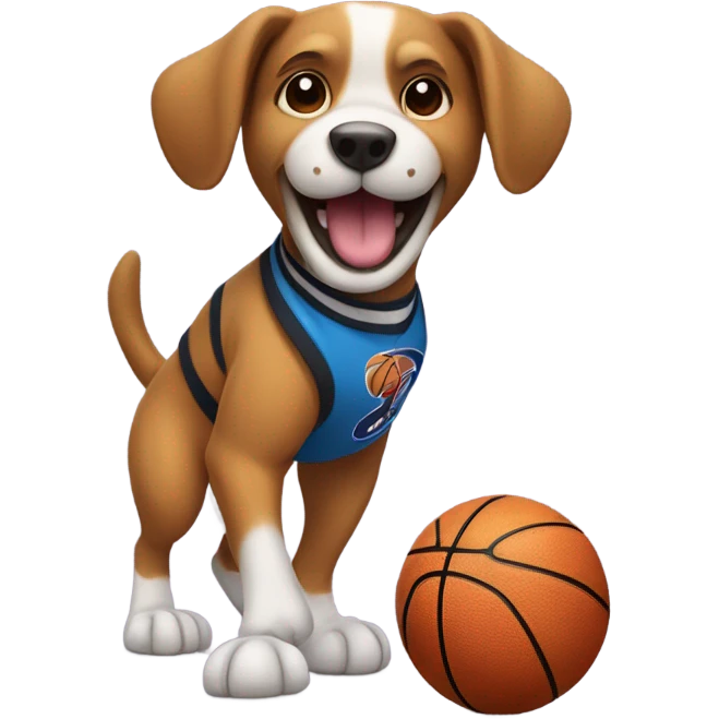 Basketball dog emoji