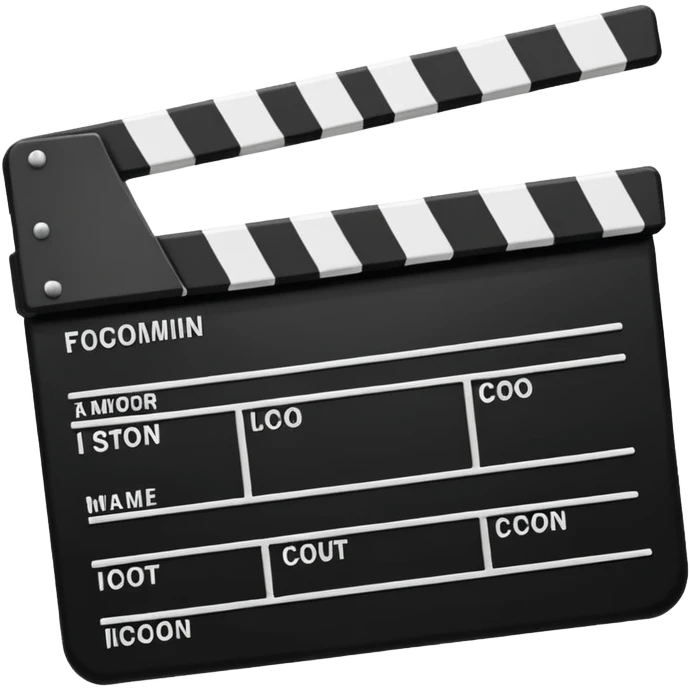  clapperboard emoji