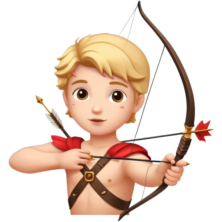 Romantic Cupid’s bow and arrow emoji