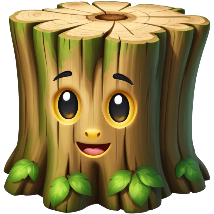 tree trunk block emoji