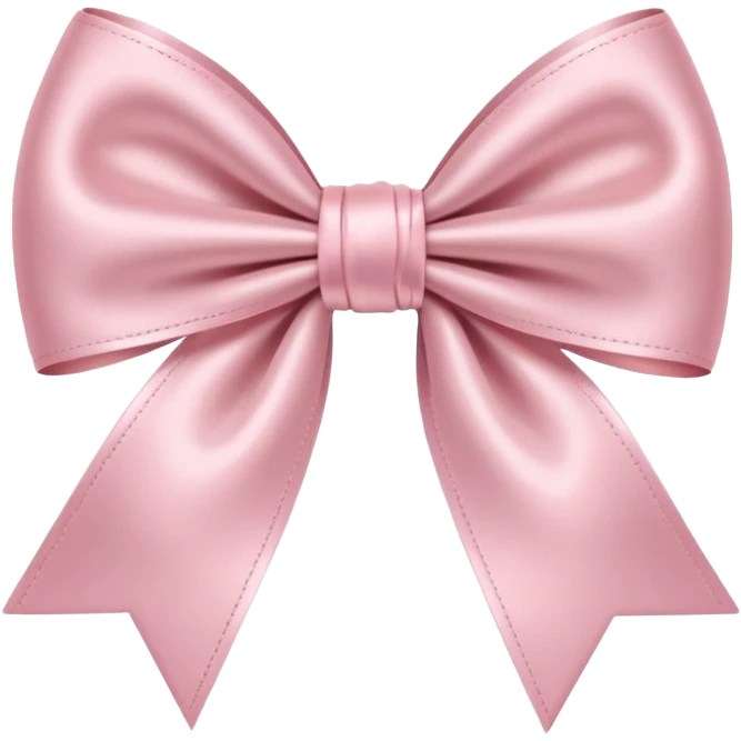 Light pink bow emoji