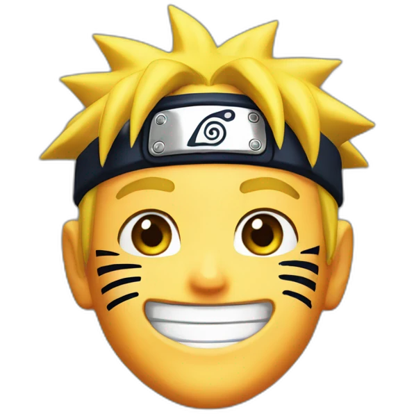 Naruto uzumaki happy emoji