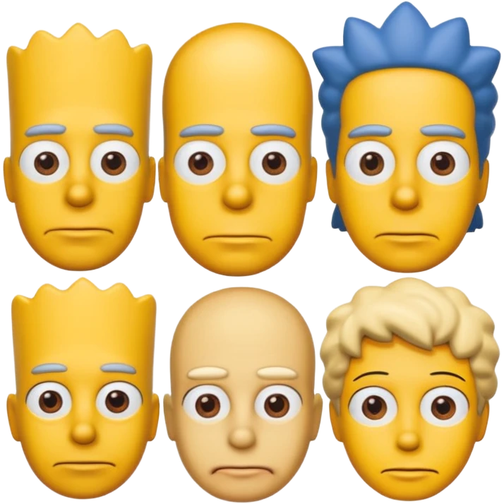 the simpsons, Different character. emoji