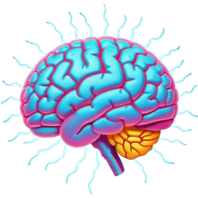 Real color of Brain signal  emoji