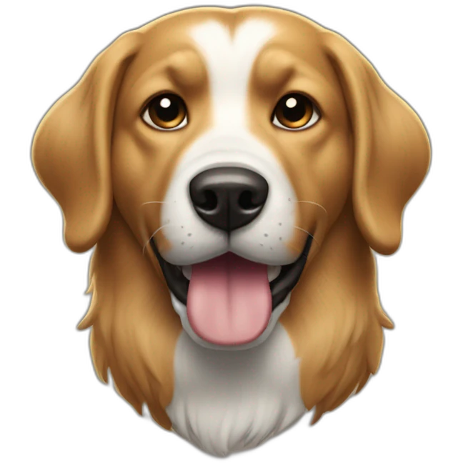 Chien super héros emoji