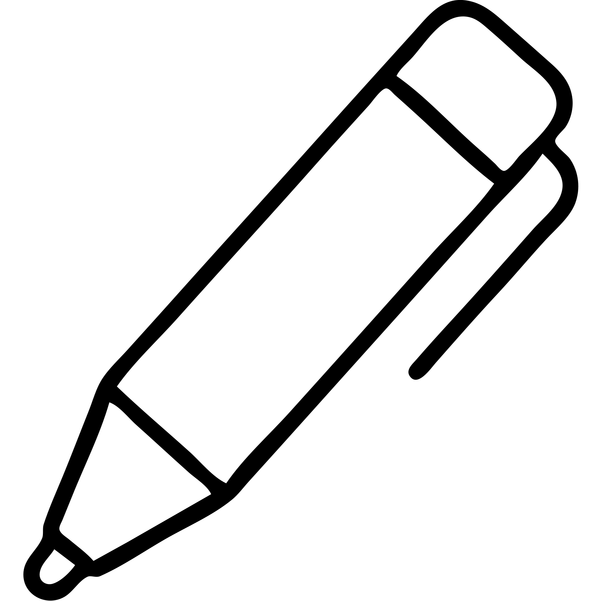 outlined bullet journal pen icon with no fill emoji
