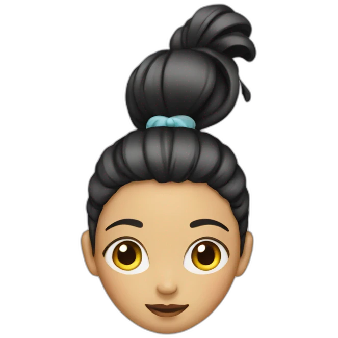 Girl with heel and ponytail emoji