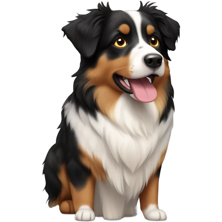 Australian shepherd tricolour emoji