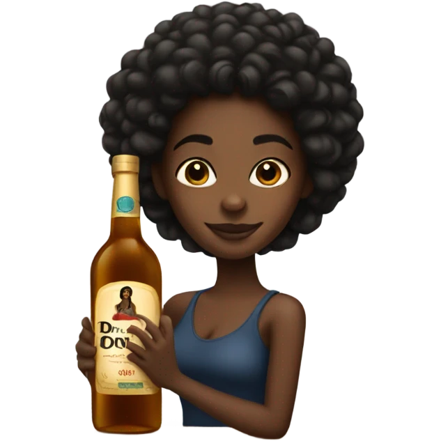 Black girl with Don julio emoji