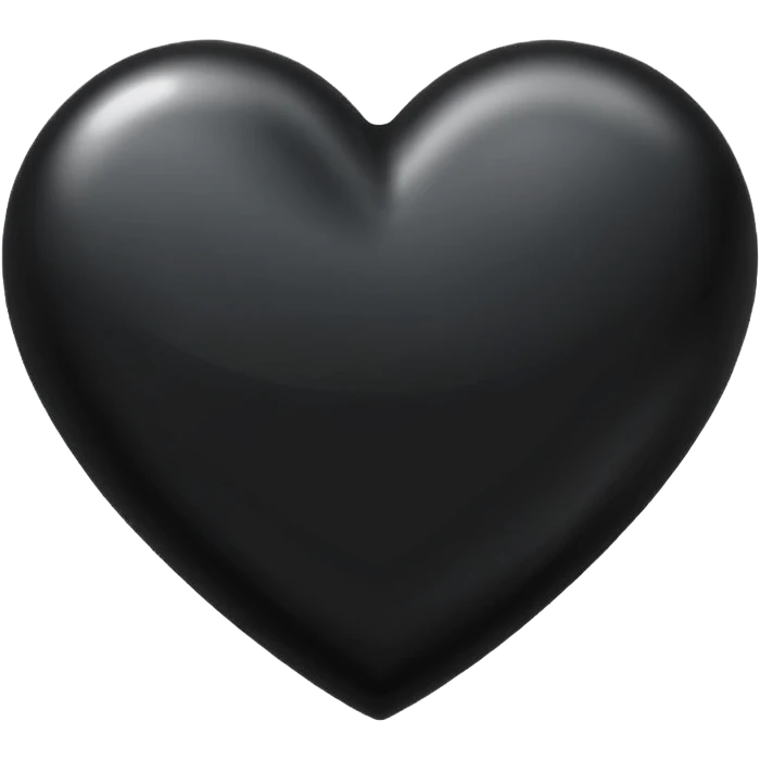 Black heart emoji