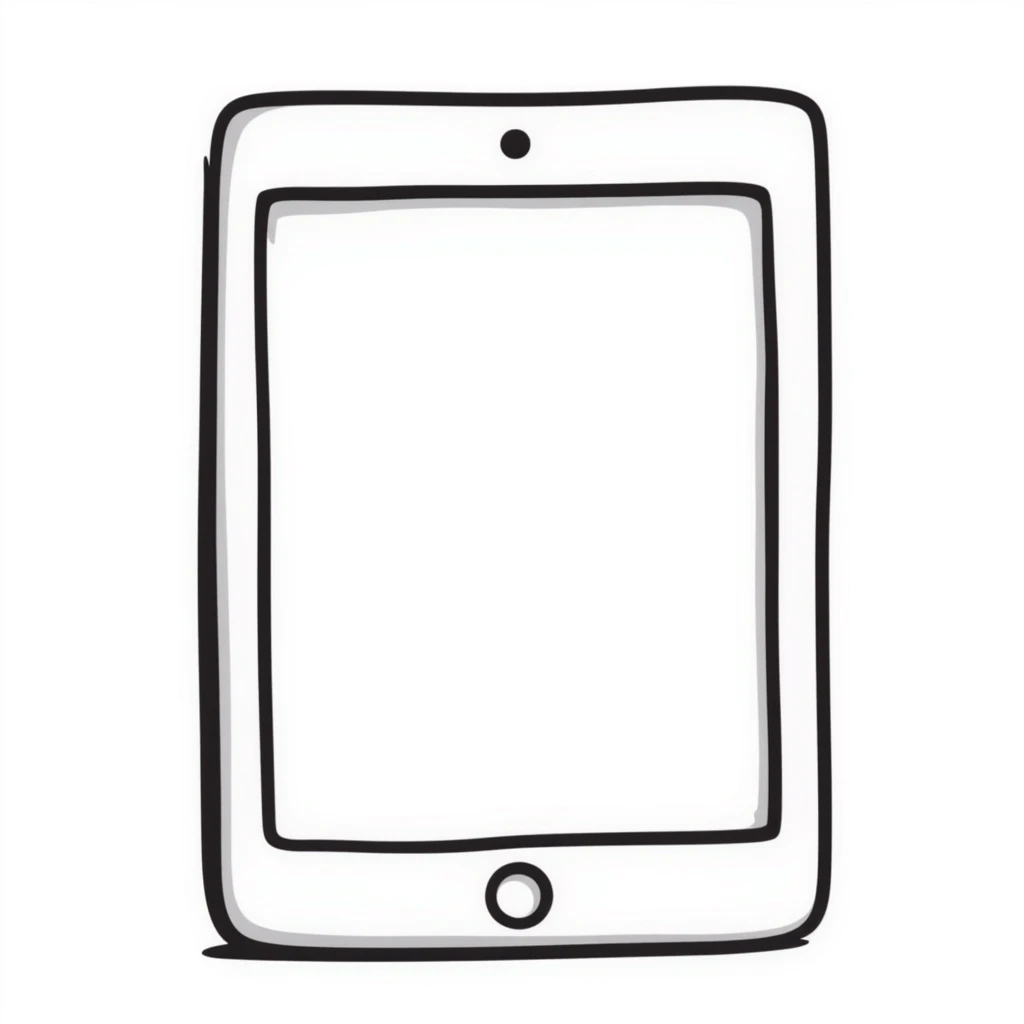 clean and recognizable iPad device emoji
