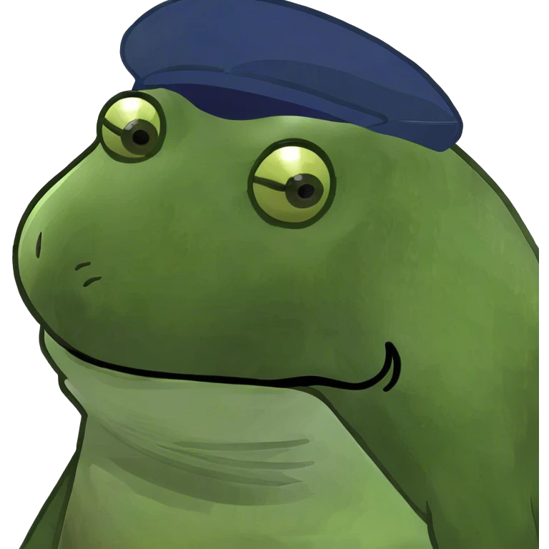 Toad and frog sleepy emoji