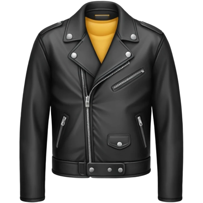 Black leather jacket emoji