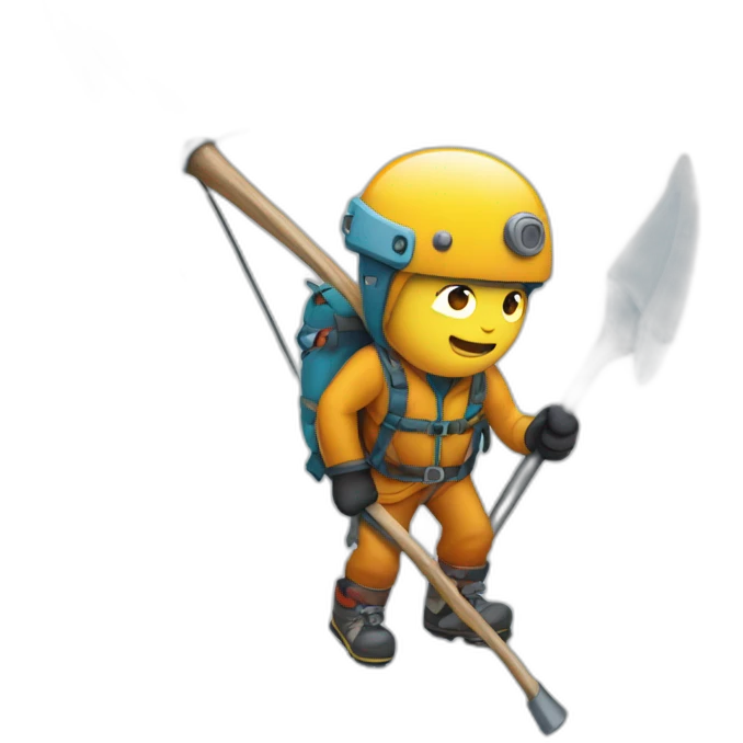 ice axe mountaineering emoji