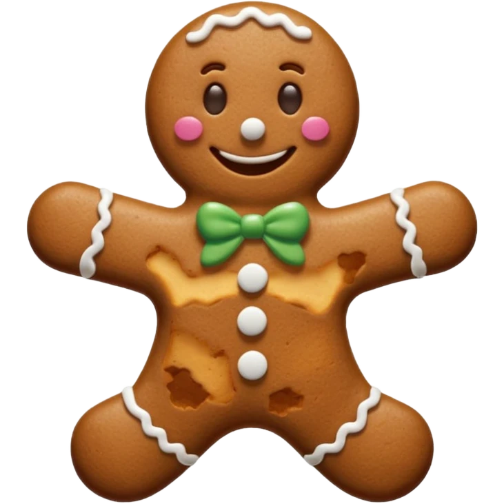 gingerbread man emoji