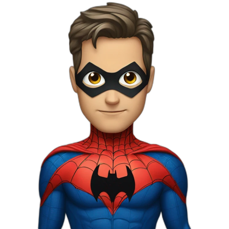Batman spiderman emoji