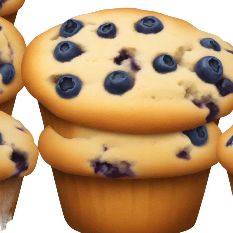 one blueberry muffin emoji