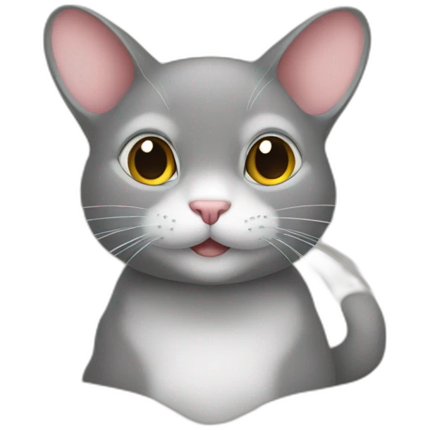 Souris sur chat emoji